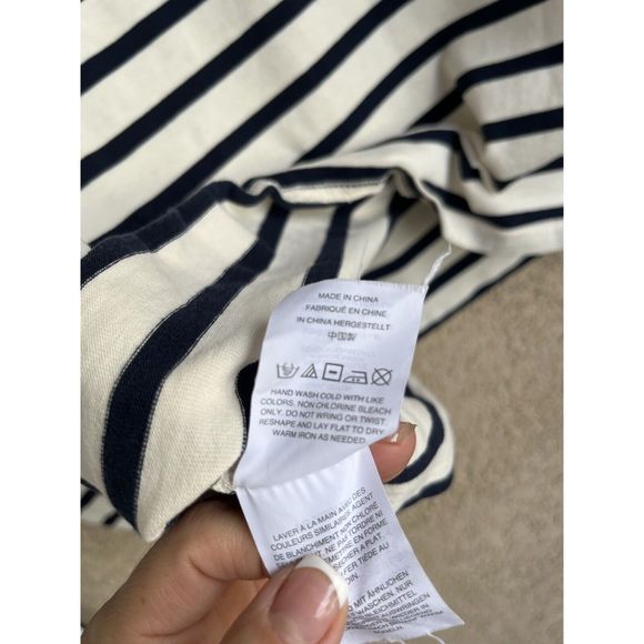 J. Crew striped/embroidered kiss blouse - size M - multicolored - Picture 8 of 8